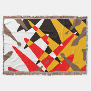 Moderne Native Art Blanket 4 Nations Throw Blankes Decke