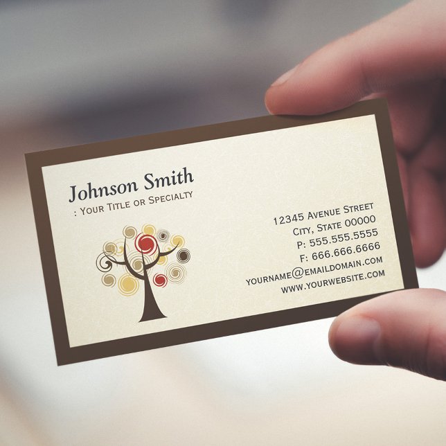 Moderne Natur - Baum des Lebens Visitenkarte (Von Creator hochgeladen)