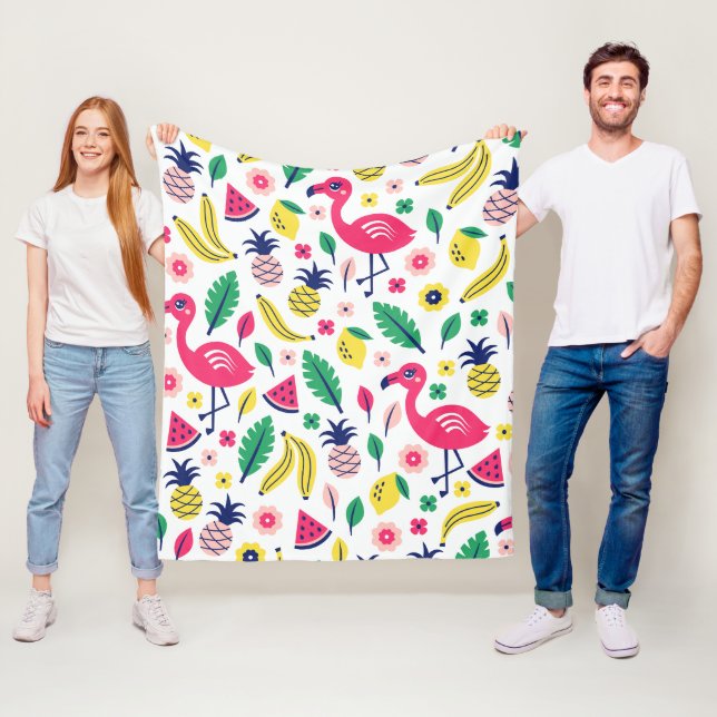 Moderne Naturgrafik Fleecedecke (Beispiel)