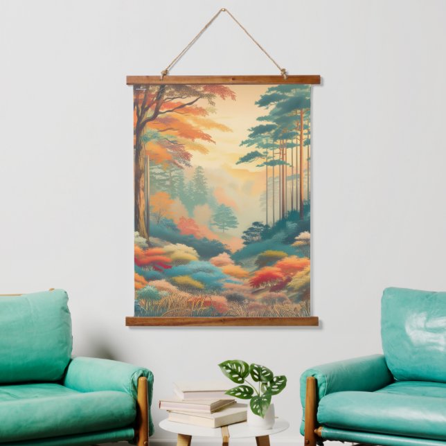 Moderne Naturlandschaft hängt Wandkunst Tapestry (Wohnzimmer)
