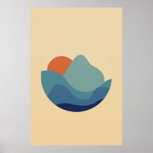 Moderne Naturwand Poster