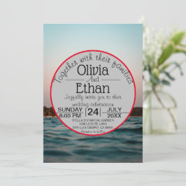 Moderne nautische Hochzeitseinladung Einladung