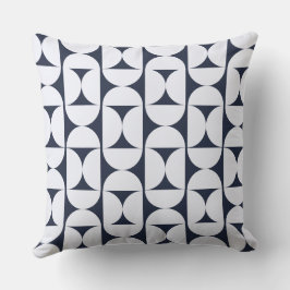 Moderne Navy-Geometrie-Kissenhülle Kissen