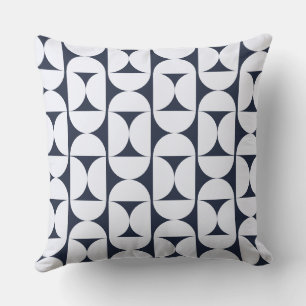 Moderne Navy-Geometrie-Kissenhülle Kissen