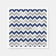 Moderne Navy Silver Baby Duschwinden