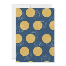 Moderne Navy und Gold Polka Dot