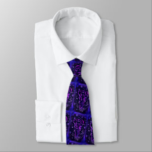 Moderne Neck-Tie mit Elefanten in der frühen Nacht Krawatte