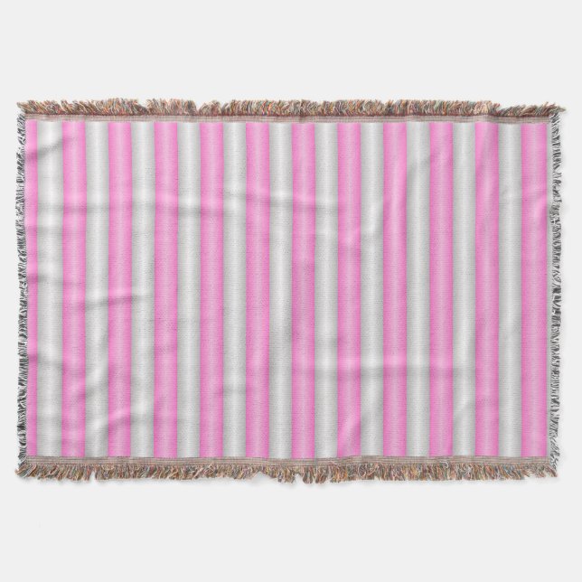 Moderne Neon-Pink-Streifen mit 3D-Effekt Decke (Vorderseite)