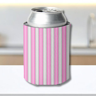 Moderne Neon-Pink-Streifen mit 3D-Effekt Dosenkühler