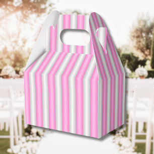 Moderne Neon-Pink-Streifen mit 3D-Effekt Geschenkschachtel