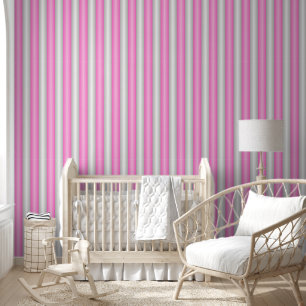 Moderne Neon-Pink-Streifen mit 3D-Effekt Tapete
