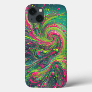 Moderne Neon-Strudel-Lackier-Handyhülle - Lebendig Case-Mate iPhone Hülle