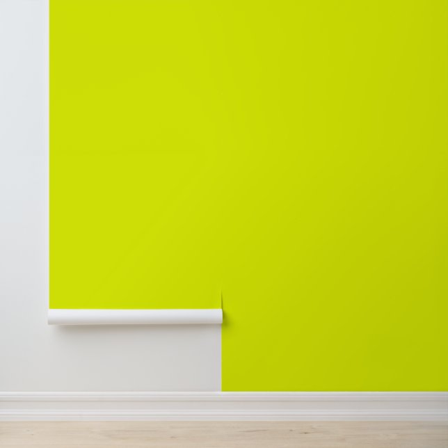 Moderne Neongrün hell schlichte Vollfarbe cool Tapete (Anwendung)