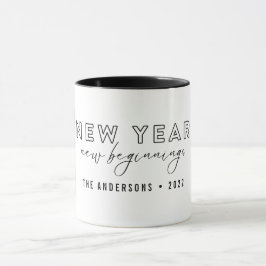 Moderne Neuanfänge im Neujahr 2010 - Foto nach Maß Tasse
