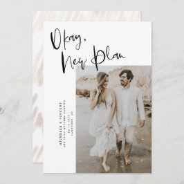 Moderne neue Planänderung Datum Hochzeit speichern Save The Date