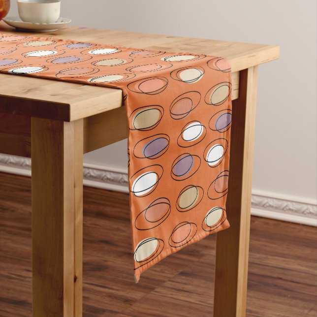 Moderne Neuerscheinungen des Mittelalters - Orange Kurzer Tischläufer (Beispiel)