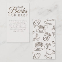 Moderne neutrale Kaffeeparty-Baby-Party