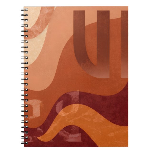 Moderne neutrale Notizbuch Notizblock (Vorderseite)
