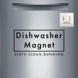 Moderne, neutrale, saubere Spülmaschine Magnet