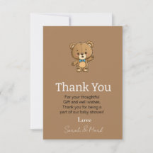Moderne, neutrale Teddy Bear Babydusche