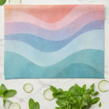 Moderne neutrale Wellen-Küchenhandtuch – Minimalis