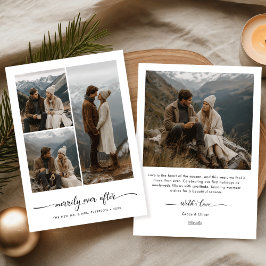 Moderne Neuverheiratete nach Weihnachten Foto noch