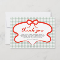 Moderne niedliche Augenweide-Baby-Shower-Gingham