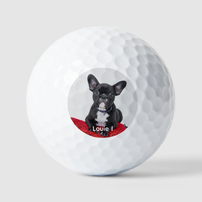 Moderne Niedliche Black French Bulldog Golf Balls Golfball (Vorderseite)