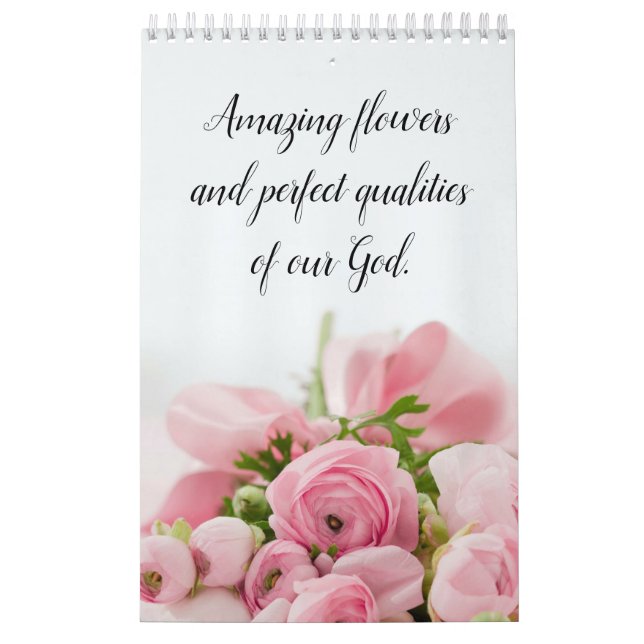 Moderne Niedliche Blume Religiös Kalender (Titelbild)