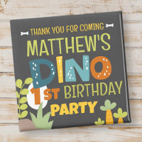 Moderne Niedliche Dino Dinosaur Kid's Geburtstag V