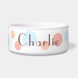Moderne Niedliche Einfache Dots Pastel Personalisi Napf