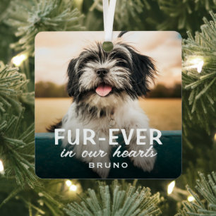 Moderne niedliche Fotohund-Andenken-Gedenkstück Ornament Aus Metall