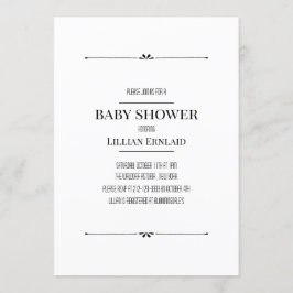 Moderne niedliche, geschlechtsneutrale Babydusche Einladung