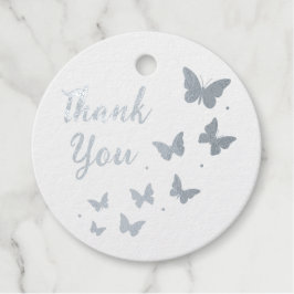 Moderne Niedliche Goldfoil Butterfly Danke Geschenkanhänger