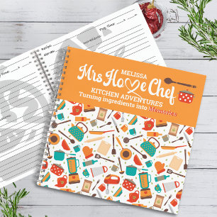 Moderne Niedliche Küchengeräte Kochutensilien Notizbuch