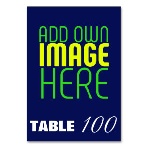 MODERNE, NIEDLICHE NAVEN-BLUE-BILD-TEMPLATE TISCHNUMMER