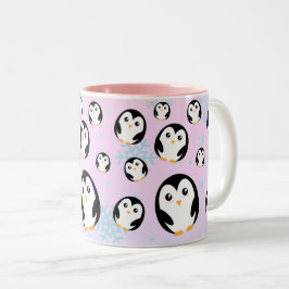 Moderne niedliche Pastellfarben Zweifarbige Tasse