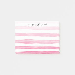 Moderne Niedliche Pinselstriche Girl Script Post-it Klebezettel