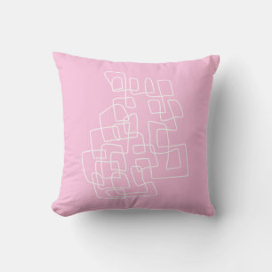 Moderne Niedliche rosa Moderne Kunst der Abstrakte Kissen