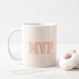 Moderne Niedliche Schattendruckmonogramm-Initialen Kaffeetasse