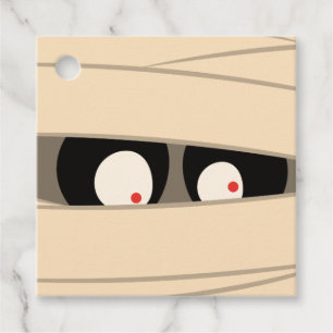 Moderne Niedliche Typografie Mummy Monster Hallowe Geschenkanhänger