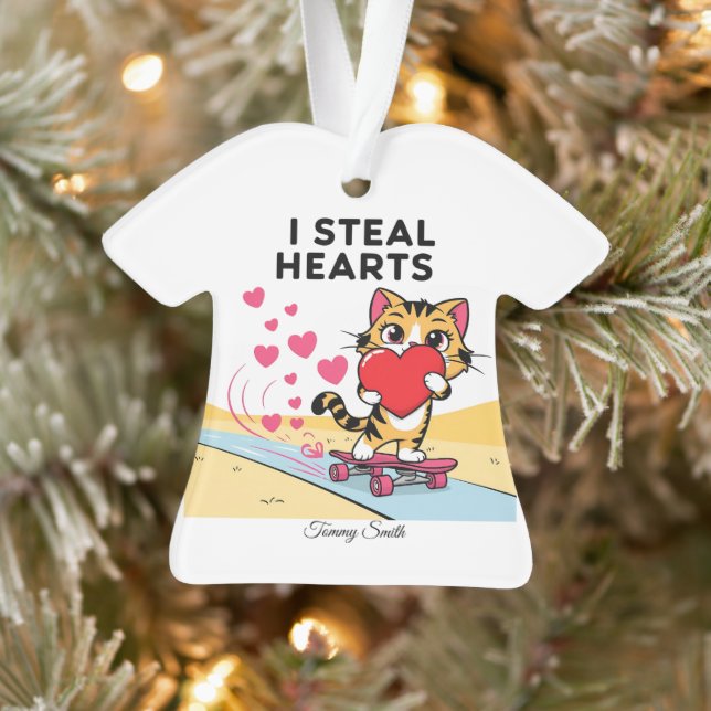 Moderne Niedliche Valentingebäcke Ornament (Baum)