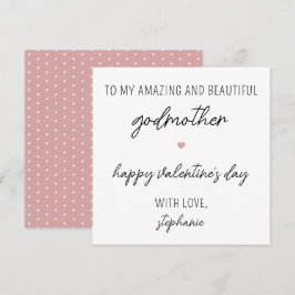 Moderne Niedliche Valentintagskarte für die Godmut Karte