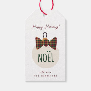 Moderne Niedliche Weihnachten Happy Holidays Geschenkanhänger