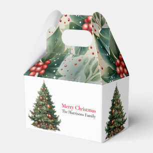 Moderne Niedliche Weihnachtsbaumwünsche Geschenkschachtel