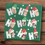 Moderne Niedliche Weihnachtsmannmützen Neun Fotos Magnet<br><div class="desc">Dieses einfache und moderne Design besteht aus spielerischer Schrift-Typografie.</div>