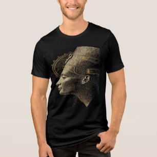 "Moderne Nofretete: Königliche Goldene Kunst Tri-Blend Shirt