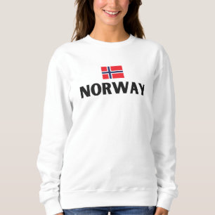 Moderne Norway-Skandinavien Flaggenstaat Souvenir Sweatshirt