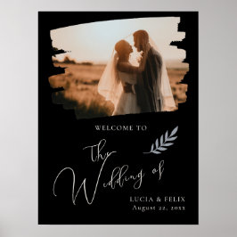 Moderne Not leidende Schwarze Hochzeit im Foto Wil Poster