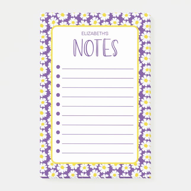 Moderne Notizen für Daisies (Vorderseite)